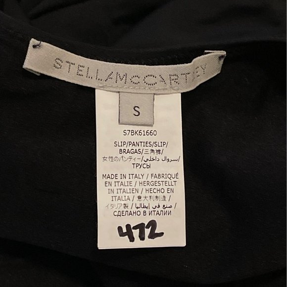 Stella McCartney One Piece Swimsuit Small Black Falabella Chain Detail Italy NEW - Picture 12 of 16